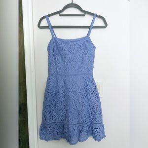 Small Light Blue Laced Hollister Dress
